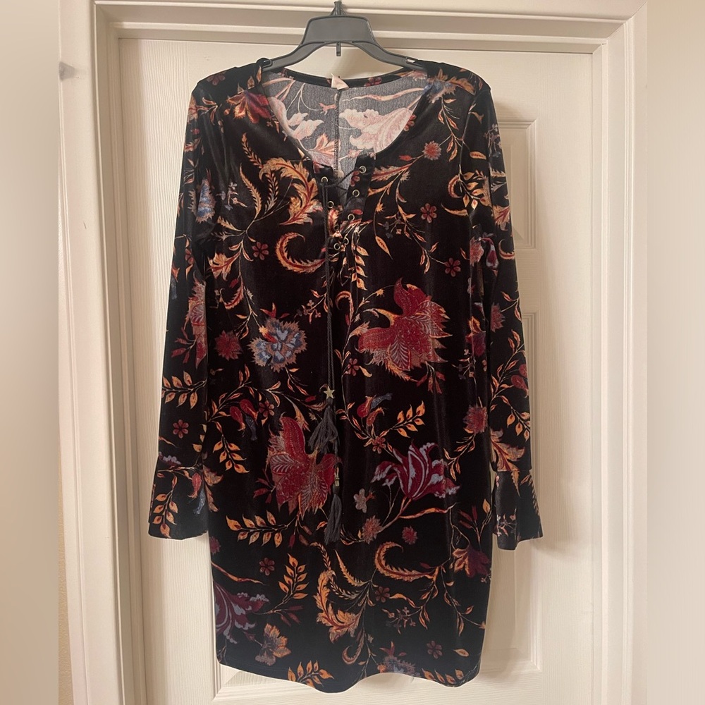 Wild Pearl Velvet Dress Size L